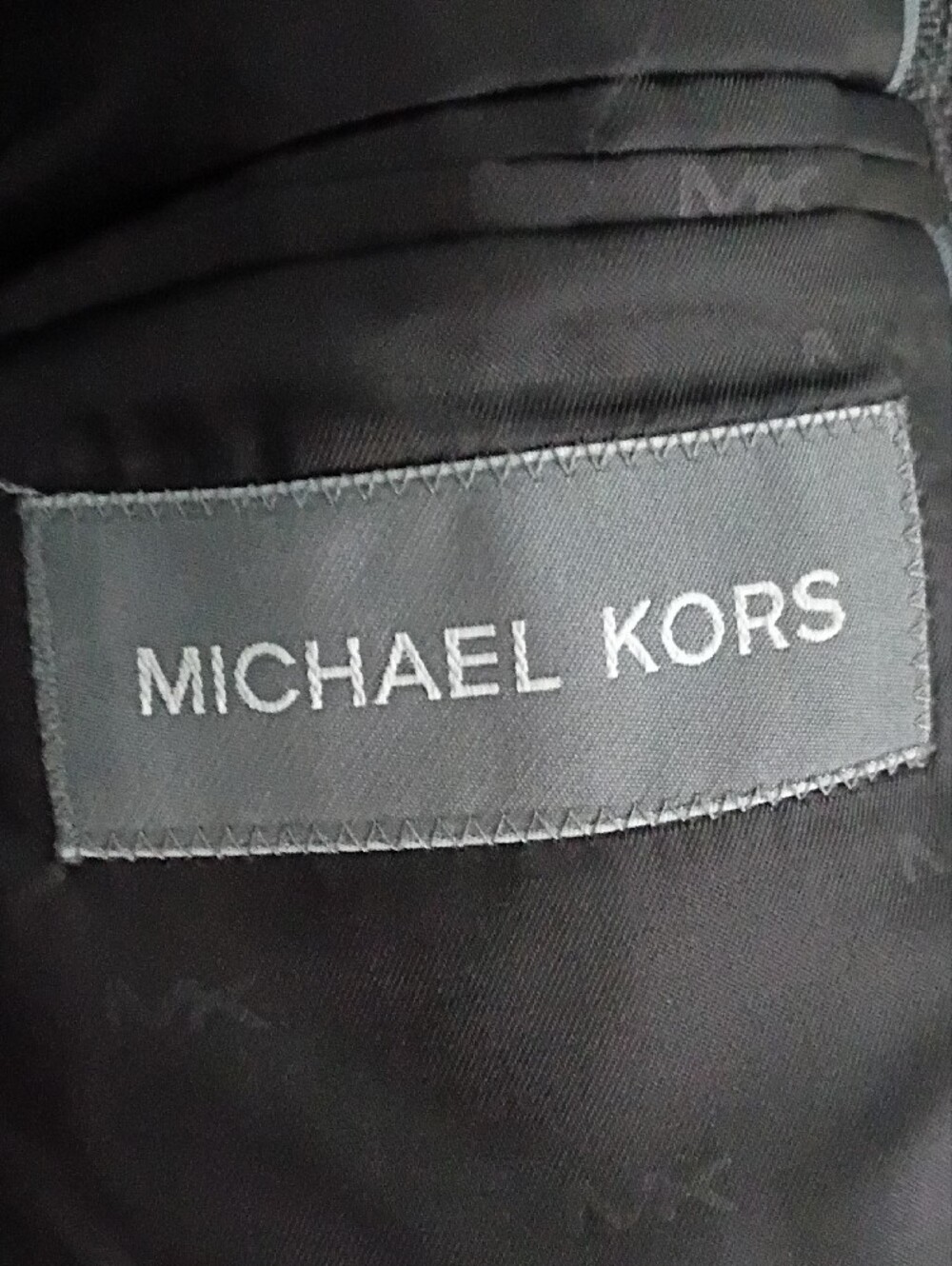 Michael Kors Dark Gray Plaid Two-Button Sport Coat - Picture 2 of 4